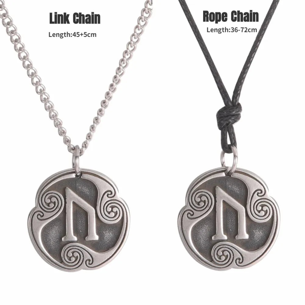 24 Viking Runes Amulet Pendant Set — Stainless Steel