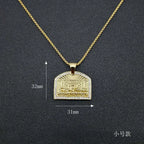 Iced Out The Last Supper Pendant Necklace — Stainless Steel