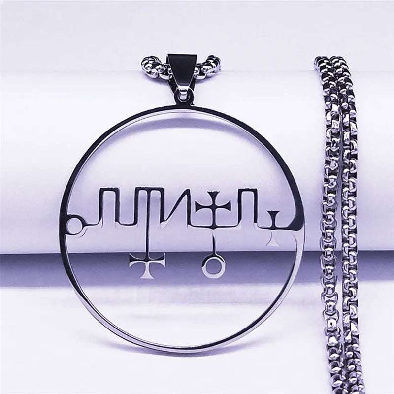 Dagon Sigil Pendant Necklace — Silver