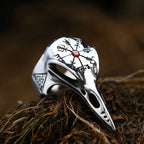 BEIER Stainless steel Thor Hammer Viking Amulet Viking Raven Ring Scandinavian Jewelry man Ring BR8-296