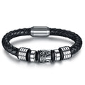 Stainless steel men's bracelet, European and American Freemasonry Logo magnet titanium steel bracelet souvenir