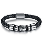 Stainless steel men's bracelet, European and American Freemasonry Logo magnet titanium steel bracelet souvenir