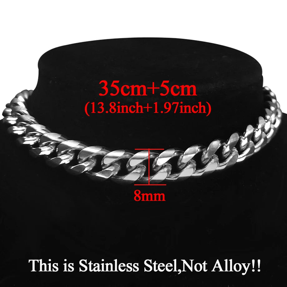 Statement Stainless Steel Pendant Necklace