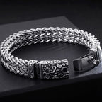 Gothic Men's Skull Head Bracelets Stainless Steel Ghost Chain Man Bracelet Punk Rock Skeleton Jewelry Gifts For