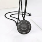 Solomon Seal Pendant Necklace — Stainless Steel