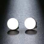 Stainless Steel Earrings Minimalist Round Fashion Stud Earrings Classic Simple Earrings For Women 2022 Jewelry Wedding