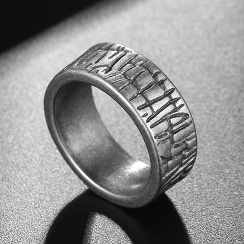 Solid 316L Stainless Steel Men's Finger Rings Stainless Ring For Men Women Size 7-13 Vintage Male Charm Jewelry Wedding