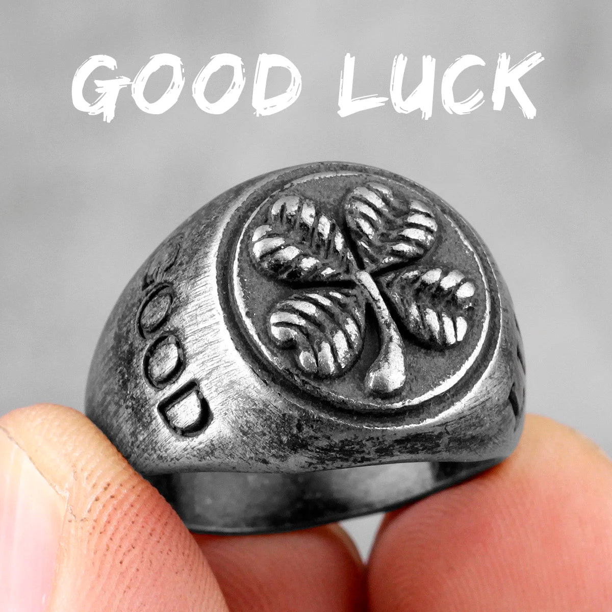 Simple Punk Retro Black Stainless Steel Mens Rings for Women Couple Lover Boy Girlfriend Biker Jewelry Creativity Gift