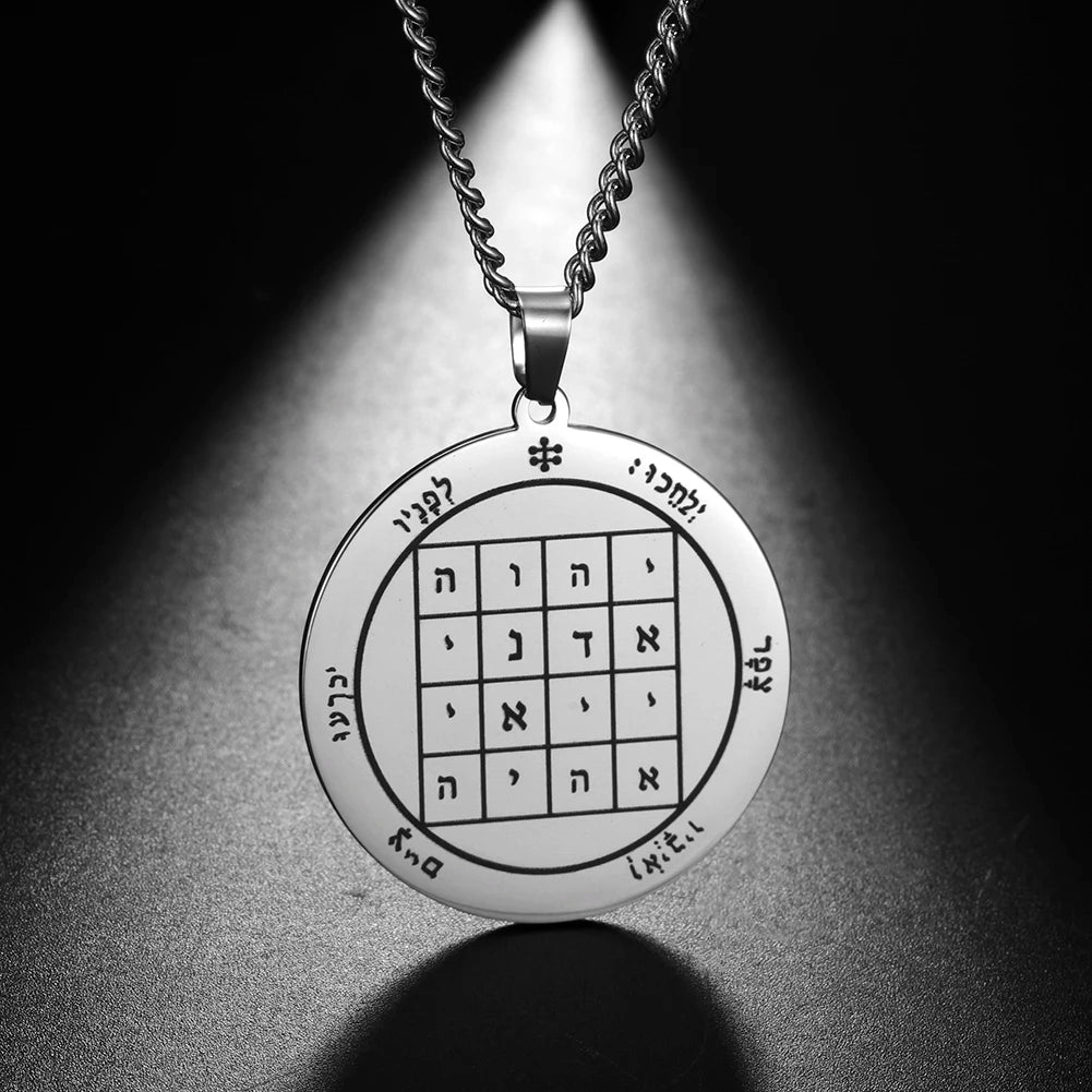 Key of Solomon Pentacle Pendant — Stainless Steel