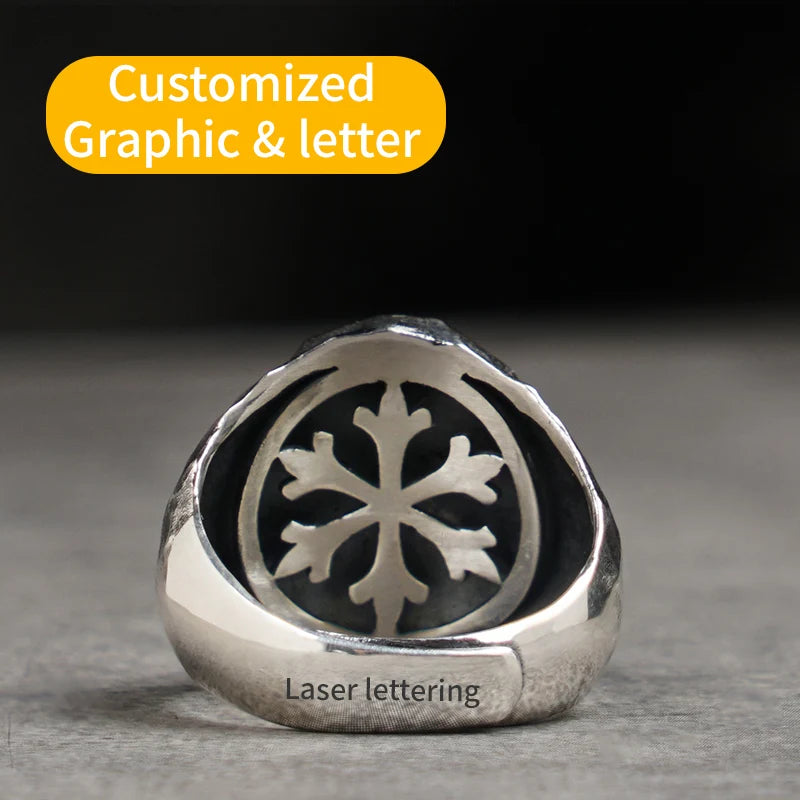 Spartacus Warriors sterling Silver Ring Male Spartan Warrior Fashion Jewelry