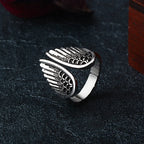 NEW Charm Women Wings Rings Metal Silver Color Romantic Girl Gift Pterodactyl Ring for Party Ladies Fashion Men Jewelry