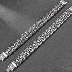 Skull Cross Shaped Man Bracelet Solid 316L Stainless Steel Masculine Jewelry Biker Gothic Punk Rock