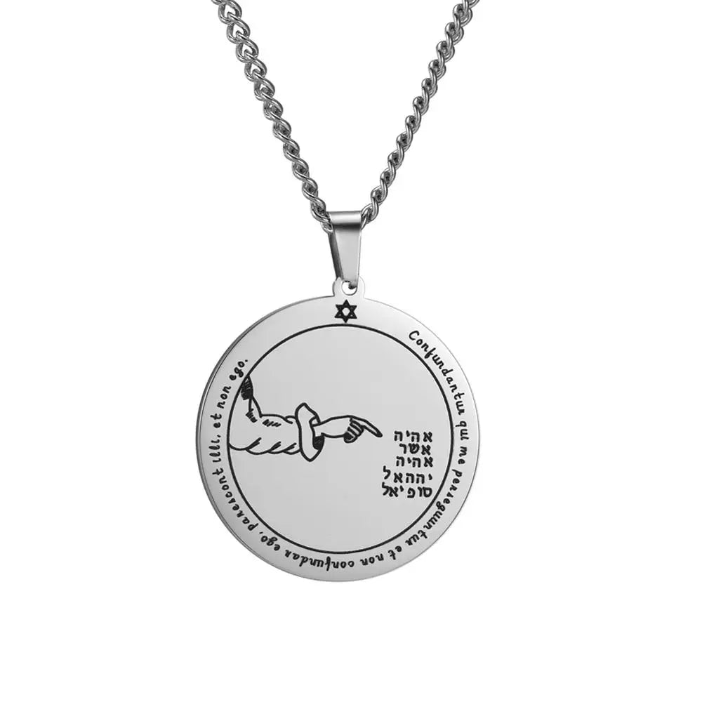 Key of Solomon Pentacle Pendant — Stainless Steel