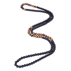 Hematite Obsidian Tiger Eye Beads Necklaces Men Fashion Triple Protection Necklaces Women for Magnetic Health Protection Jewelry