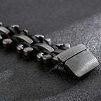 Handmade Leather Braided Bracelet With Belt Buckle Stainless Steel Boys Bracelets Men's Bike Jewellery Accessories Cuff