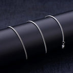 Minimal Side Chain Necklace 1.9mm — Stainless Steel