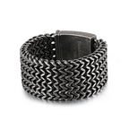 Mesh Link Bracelet, Multiple Widths — Stainless Steel