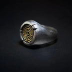 Vintage Gothic Biker Maze Ring — Stainless Steel