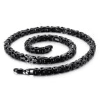 4/5/6/8mm Width Royal Box Chain Necklace For Men Male Stainless Steel Long Necklace Personalise Jewelry Boyfriend Gift