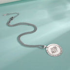 Solomon Seal Pendant Necklace — Stainless Steel