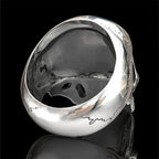 Hip-Hop Men's Biker Rings Ghost Head Skull Rings for Men Gothic Punk Metal Rock Biker Jewelry Accessories