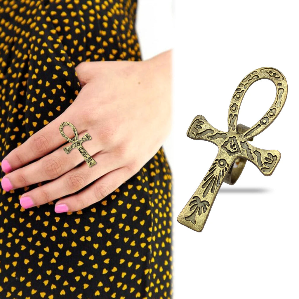 Big Egyptian Ankh Cross Pendant — Stainless Steel