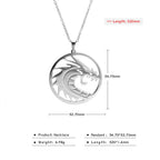Skyrim Chinese Dragon Round Pendant Necklace 316L Stainless Steel Gold Color Statement Chain Necklaces Jewelry for Men