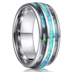 Fashion 8mm Deer Antler Black Titanium Stainles Steel Rings For Men Women Forest Elk Antler Ring Wedding Ring Men Wedding Band