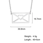 My Shape Lightning Necklaces For Women Tooth Mountain Heart Stainless Steel Necklace Choker Fashion Jewelry Gifts For friend