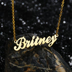 Diamon Customized 2020 New Fashion Stainless Steel Name Necklace Personalized Letter Pendant Nameplate Gift
