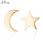 Punk Open Star Stud Earrings Everyday Wear — Stainless Steel