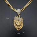 Iced Out Cuban Gold Pendant