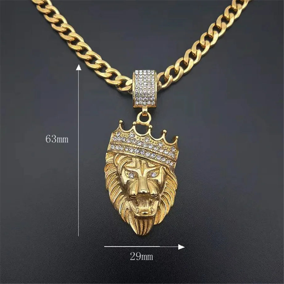 Iced Out Cuban Gold Pendant