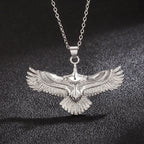 Eagle Pendant Necklace with Choker Chain