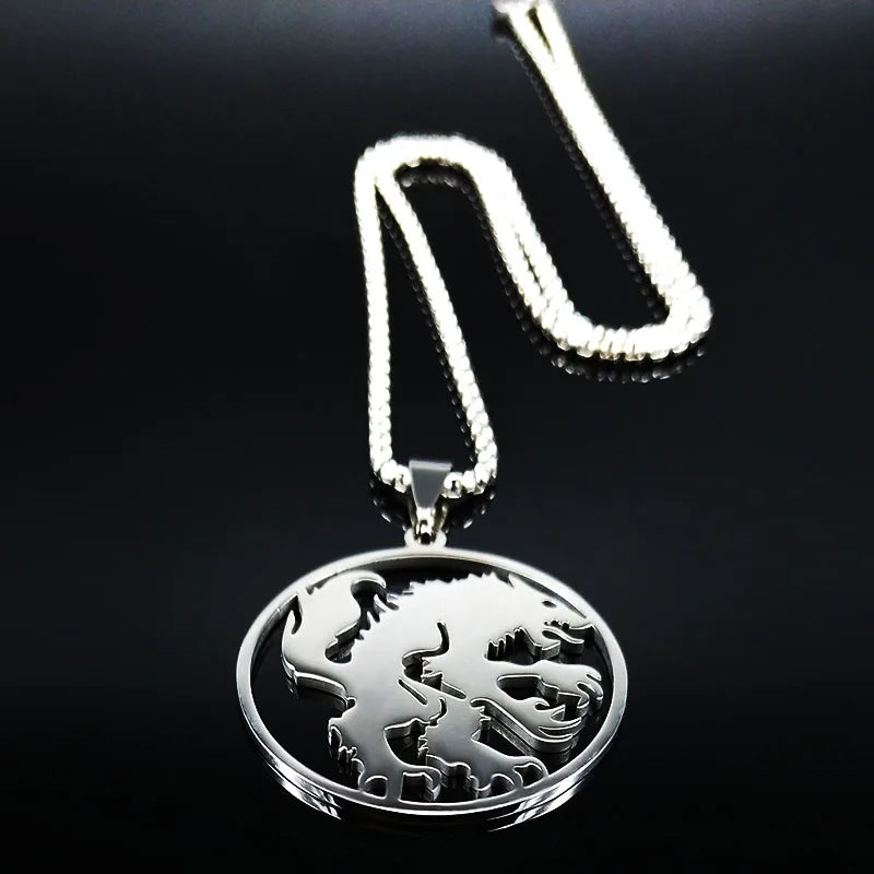 Werewolf Wolf Pendant — Silver Stainless