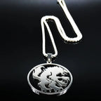 Werewolf Wolf Pendant — Silver Stainless