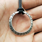 Slavic Norway Valknut with the Elder Futhark Runes Pagan Amulet Pendant Men Necklace Scandinavian Viking Jewelry