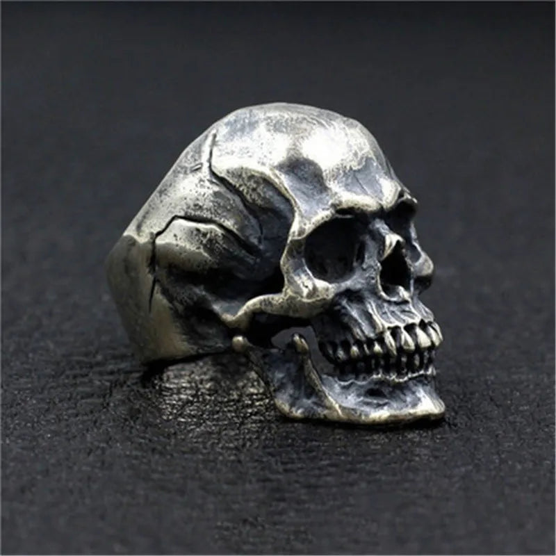 Vintage Gothic Lucifer Satan Signet Ring Fashion Punk Stainless Steel Seal Ring Men and Women Pagan Party Jewelry Gift Wholesale