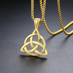 Viking Celtic Triple Knot Pendant — Stainless Steel