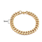 Cuban Curb Chain Bracelet — Stainless Steel