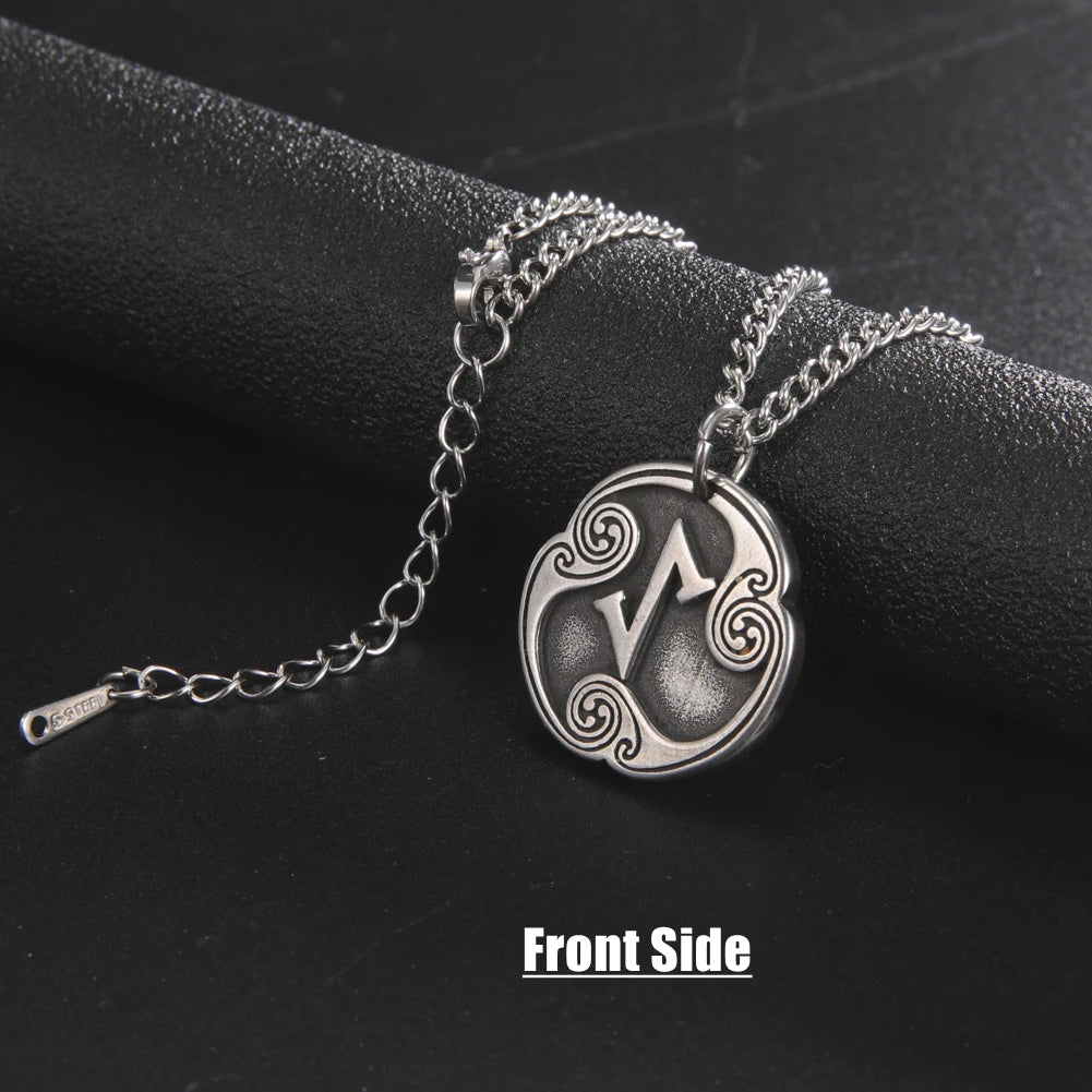 24 Viking Runes Amulet Pendant Set — Stainless Steel