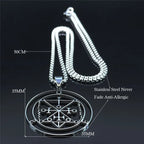Sigil de Lucifer Ose Necklace — Stainless