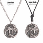24 Viking Runes Amulet Pendant Set — Stainless Steel