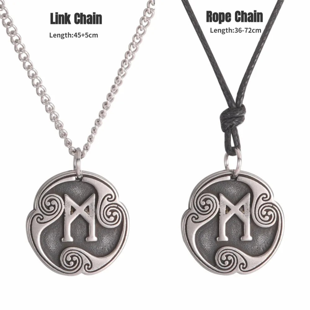 24 Viking Runes Amulet Pendant Set — Stainless Steel