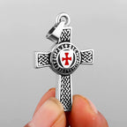 Shield Cross Stainless Steel Pendant Necklace