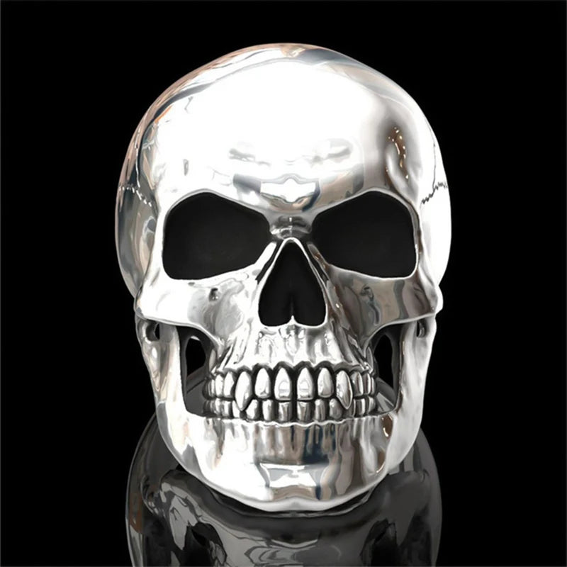 Hip-Hop Men's Biker Rings Ghost Head Skull Rings for Men Gothic Punk Metal Rock Biker Jewelry Accessories