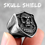Simple Punk Retro Black Stainless Steel Mens Rings for Women Couple Lover Boy Girlfriend Biker Jewelry Creativity Gift