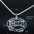 Goetia Seal Satan Pendant Necklace — Stainless Steel