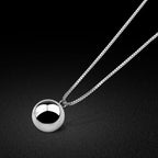 Minimalist Silver Box Chain Necklace for Women New Ringing Bell Pendant Hot Fashion Collares Choker Accessories