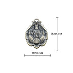 Guanyin Buddha Rope Pendant Necklace — Black